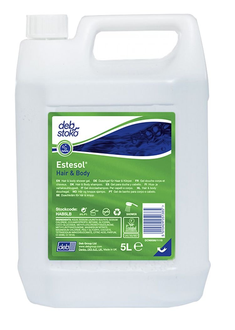 DEB Stoko Estesol Hair And Body Badesæbe 5000 ml Personlig pleje